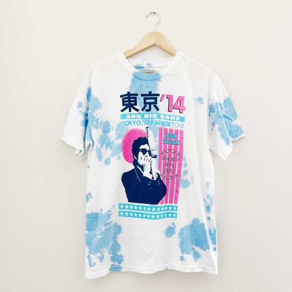 NEW Bob Dylan Tie Dye Graphic Tee - Picture 1 of 6